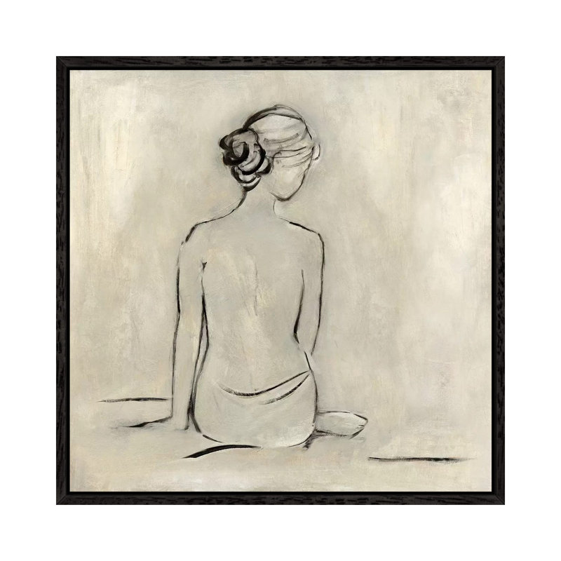 Bather I by Sally Swatland - Gallery-Wrapped Canvas Giclée on Canvas, Black Framed, 93.98 cm H x 93.98 cm W