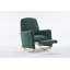 Fabric Nursery Rocking Chair With Adjustable Footrest-549197512