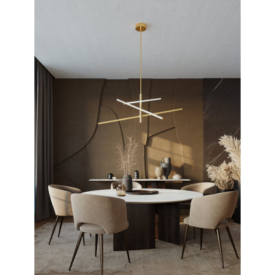 LED Pendant - 48" - Polished Chrome