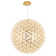 252-Light Gold Dimmable Globe LED Chandelier