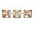 36" Wide Pinecone 3 Light Wall Sconce