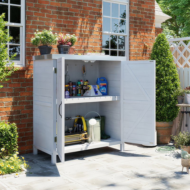 79x43x91cm Wooden Garden Storage Shed