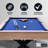 Hathaway Excalibur 7ft Pool Table for Game Room – Billiard Table with Sturdy X-Pattern Base, Drop Pockets & Leg Levelers – Includes Cues, Pool Balls, Chalk, Triangle & Brush – Driftwood Finish