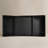 Claverton Modern Black Coffee Table with Ribbed Curved Base-582016427