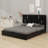 Upholstered Platform Bed With Hydraulic Storage System-1258335511