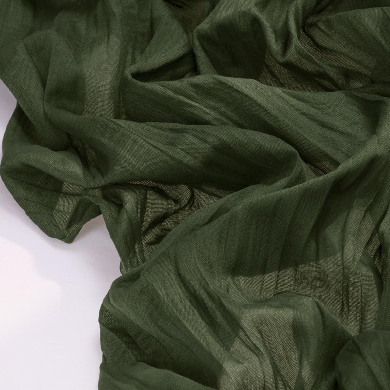 Chemin de table en gaze de style champêtre, vert olive, 3 pièces, 3 m (10 pi), style bohème, idéal pour mariage, anniversaire ou décoration intérieure | Parfait pour une fête prénatale, un enterrement de vie de jeune fille ou toute autre fête.