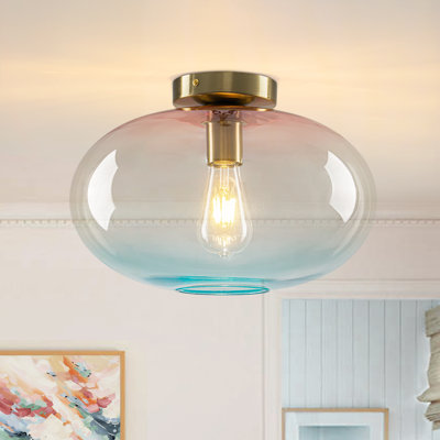 Plafonnier semi-encastré 1 lumière