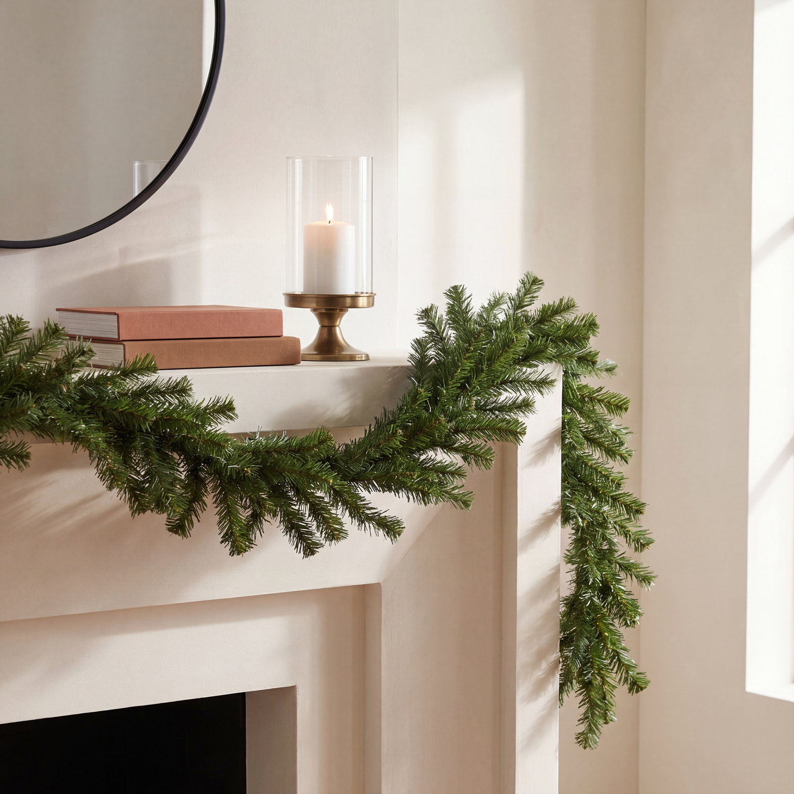Northlight Seasonal 600" Pine Christmas Garland, 8'' H x 1200" L x 8'' D, Green