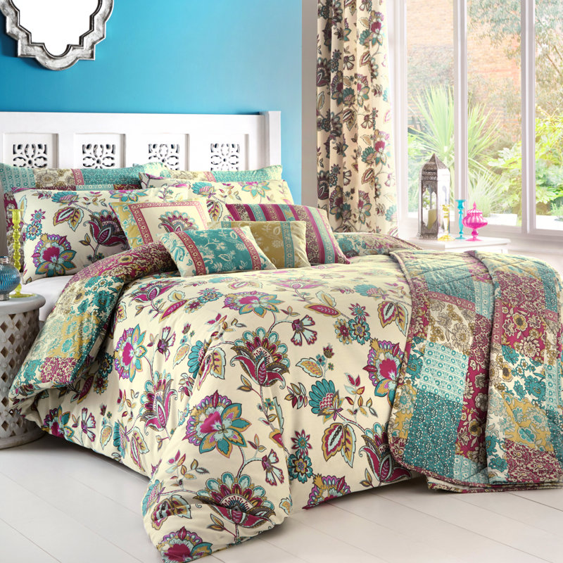 Marinelli Room Darkening Curtain Pair, Teal