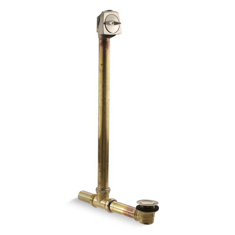 Drain de baignoire Clearflo, Nickel martelé éclatant