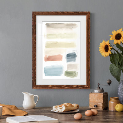 Watercolor Swatches II encadré mat - prêt à accrocher