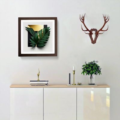 Palm Leaf Suprematism - Framed Print