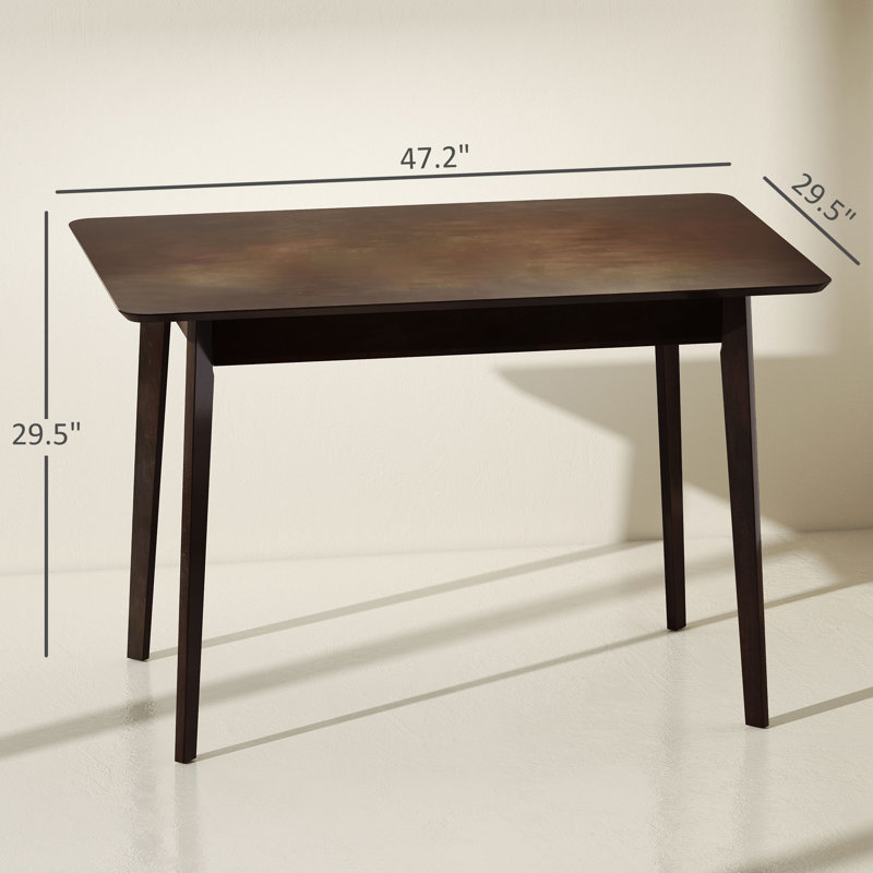 Table de cuisine Mid-Century Nordic, Acajou foncé