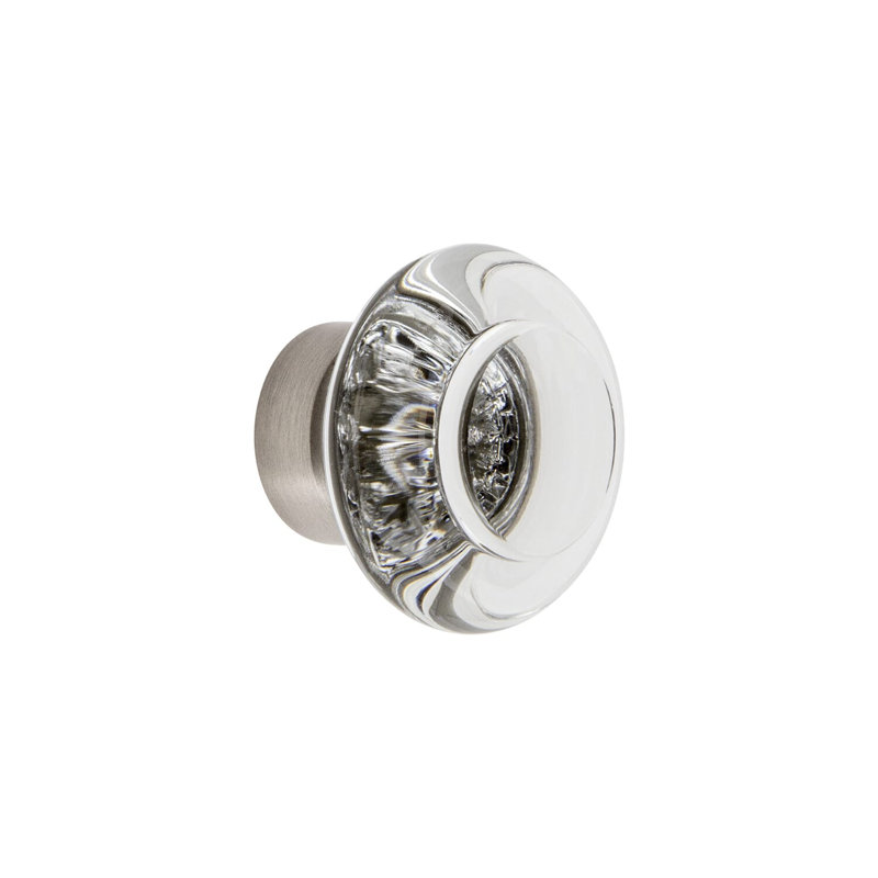 Bordeaux Round Knob, Satin Nickel