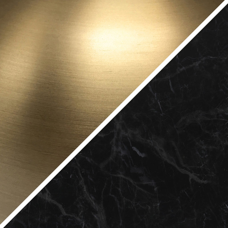 Lampe de table 18 po Tariq, Laiton noir