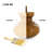 4 in x 3-1/2 in Unfinished Solid Hardwood Round Bun Foot