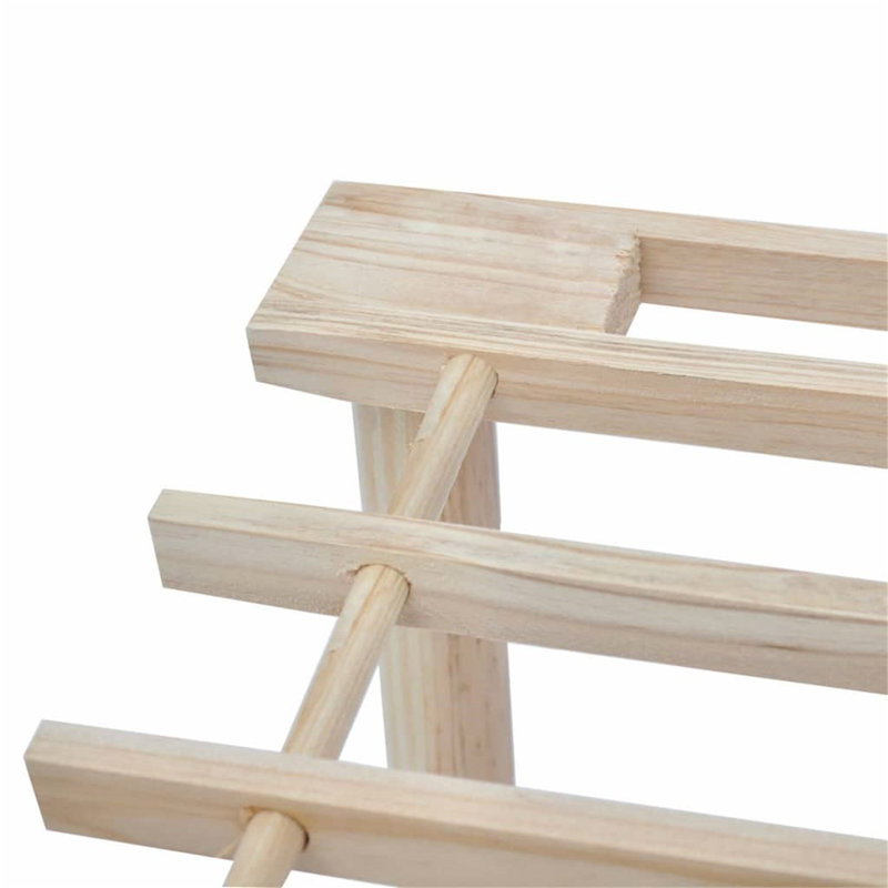 18 Pair Solid Wood Shoe Rack