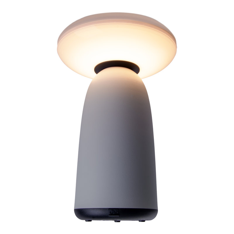 Alleria 22.5cm Solar Powered Integrated LED Outdoor Table Lamp, White