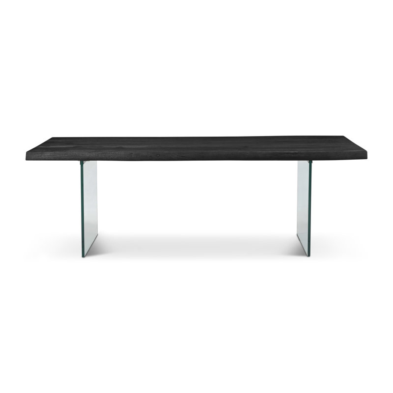 Brooks Solid Wood Dining Table, 29.75"H x 92"L x 40"W, Ebonized