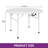 122 cm Round Folding Garden Table with Carry Handle,Portable Camping Table with Metal Frame-1994777022