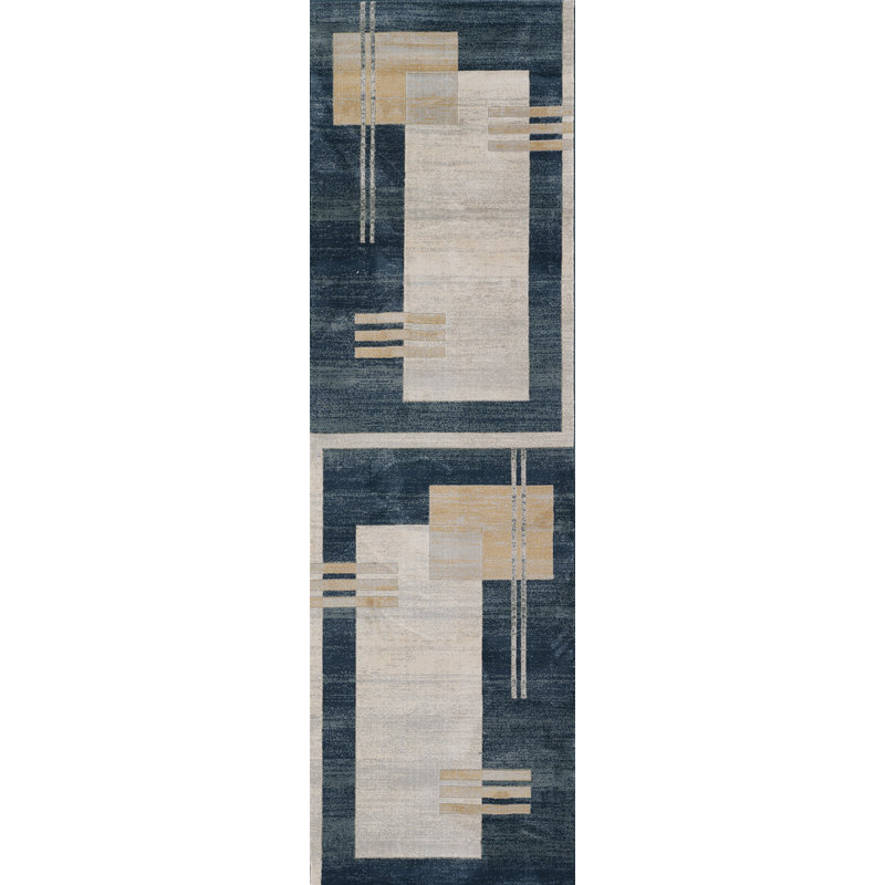 Geometric Indoor Rug, Runner 2'2" x 7'7"