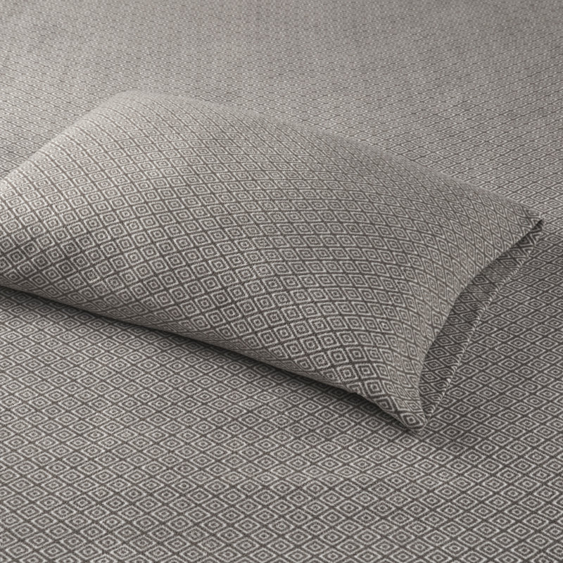 Micro Fleece Sheet Set, Twin Sheet Set with 1 Pillowcase, Khaki