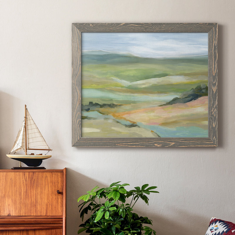 River Valley - Peinture sur toile encadrée, Gris, H 24 po x l 18 po x P 1,5 po