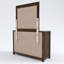 Commode double 6 tiroirs avec miroir Aston