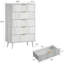 Ensemble de chambre à coucher 3 pièces (1 commode + 2 tables de chevet)-5427660-29354910