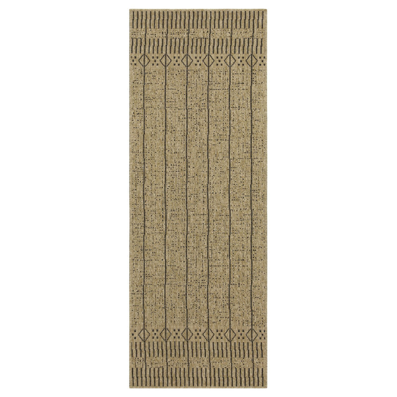 Earth Collection Indoor Outdoor Rug - Eye-Catching Pattern, Neutral Color, High Traffic