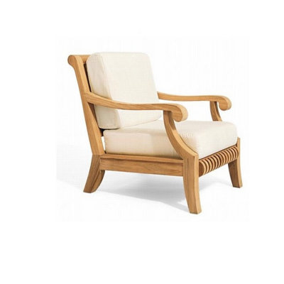 Giva Teak Outdoor Lounge Chair , Sunbrella® Cushions Included