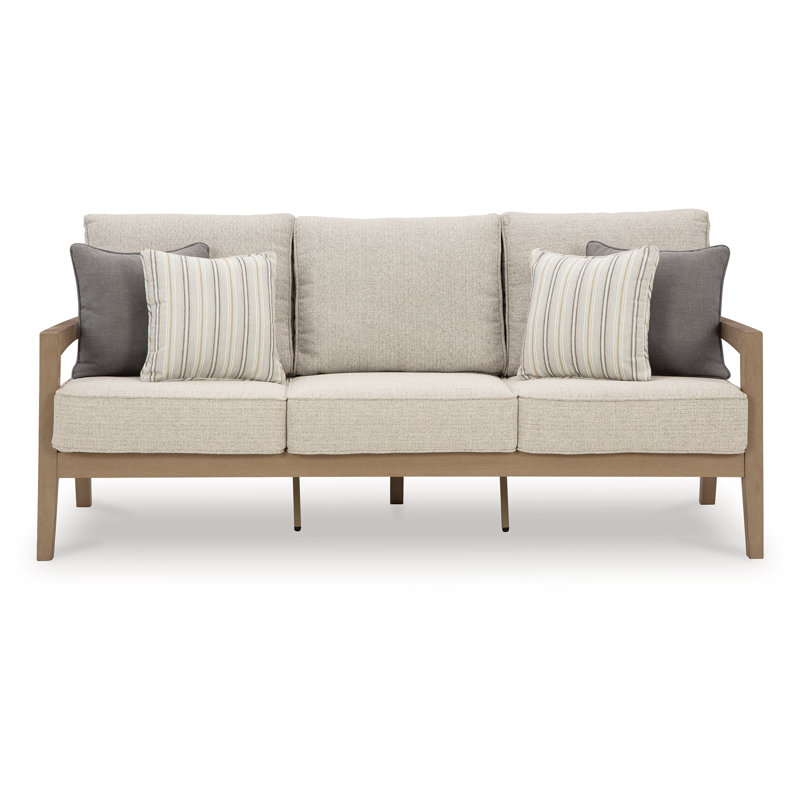 Canapé d'extérieur avec coussin Frankie