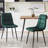 5-Piece Dining Table Set, Modern Irregular Recta...