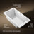 Underscore 66" x 36" Drop In Soaking Acrylic Bathtub with Heater-13239952
