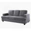 Canapé confortable en velours avec coussins moelleux pour la détente-117531476