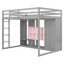Lit mezzanine en bois pleine grandeur avec garde-robe, tablettes et armoire-873045248-873045307