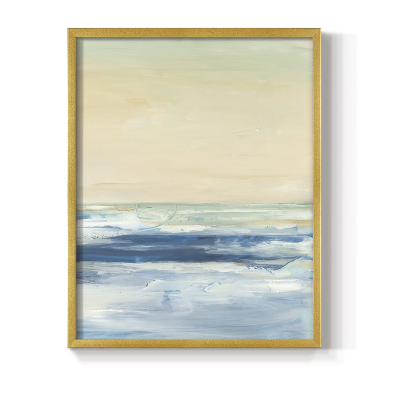 Warm Skies II, reproduction encadrée - bois massif, H 21 po x l 17 po, Doré