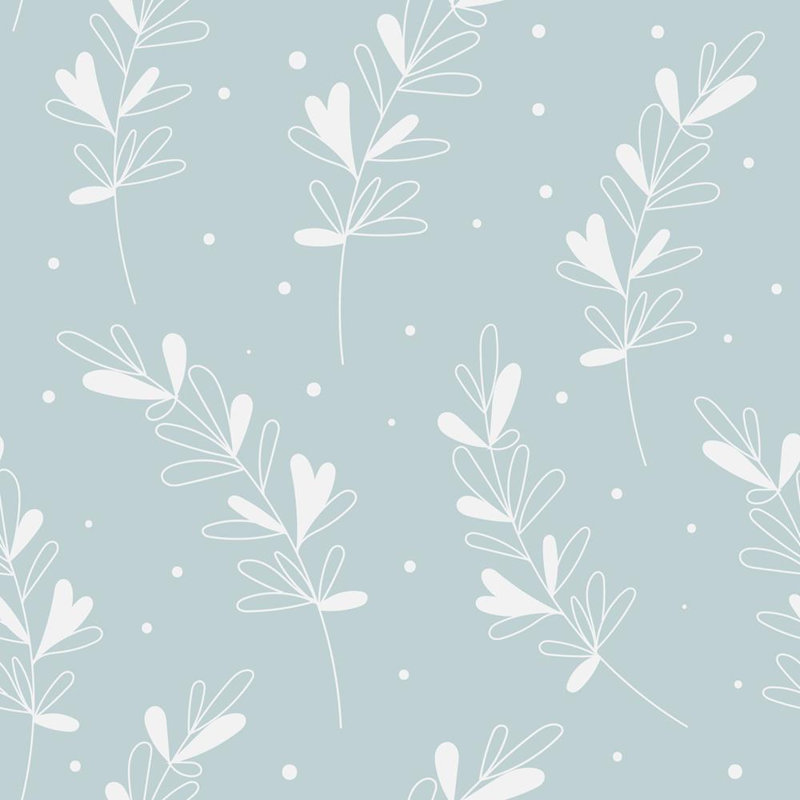 Rouleau de papier peint Godsey, Bleu, L 96 po x l 24 po