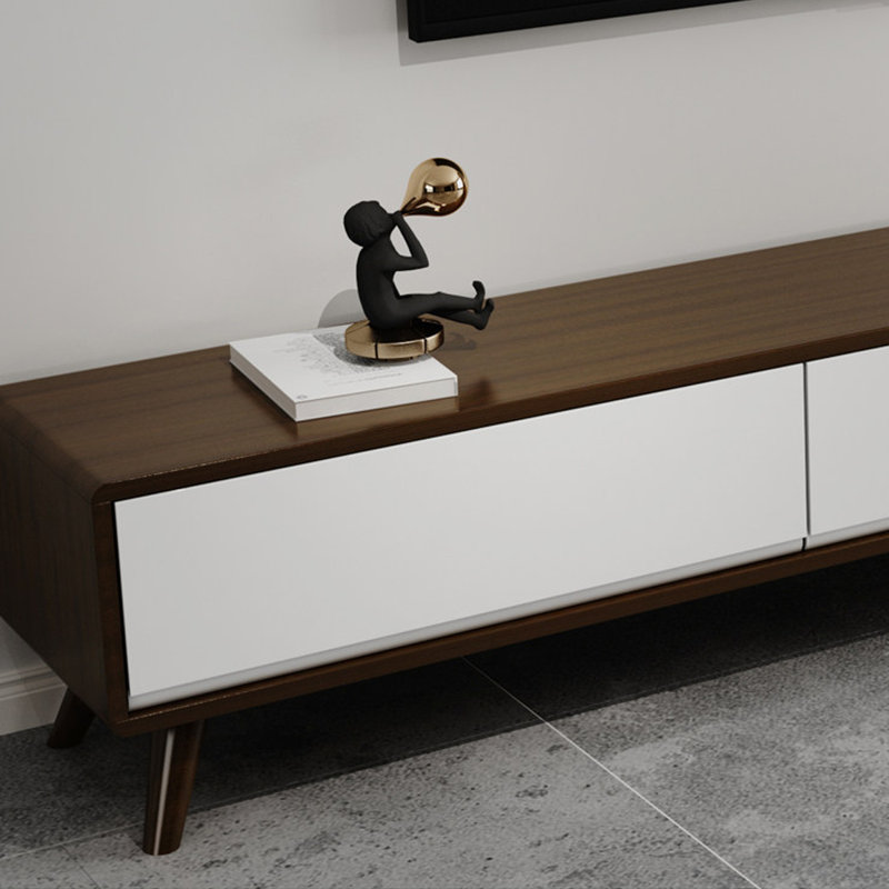Meuble télé simple et luxueux, H 16,53 po x L 78,74 po x l 11,81 po