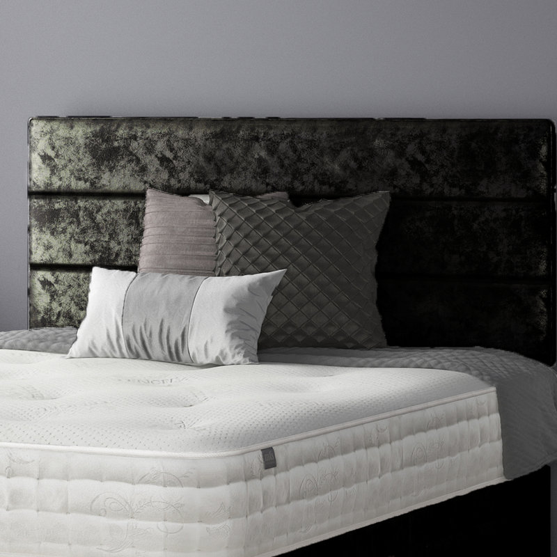 Notus Divan Bed Base, Single (3'), Black, No Drawers