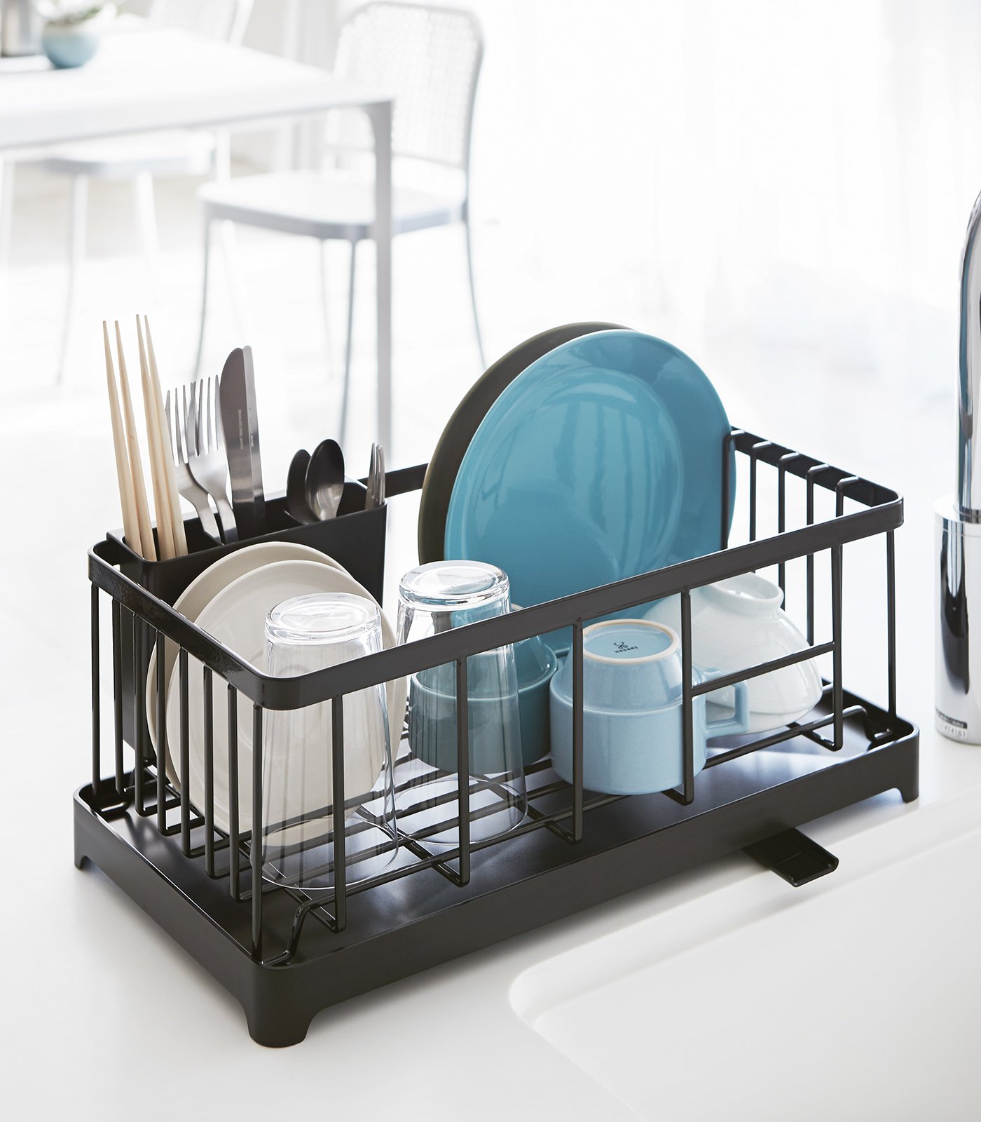 Yamazaki Home Double Decker Dish Rack, 2 Colors  Dish racks, Kitchen  storage organization, Kitchen storage