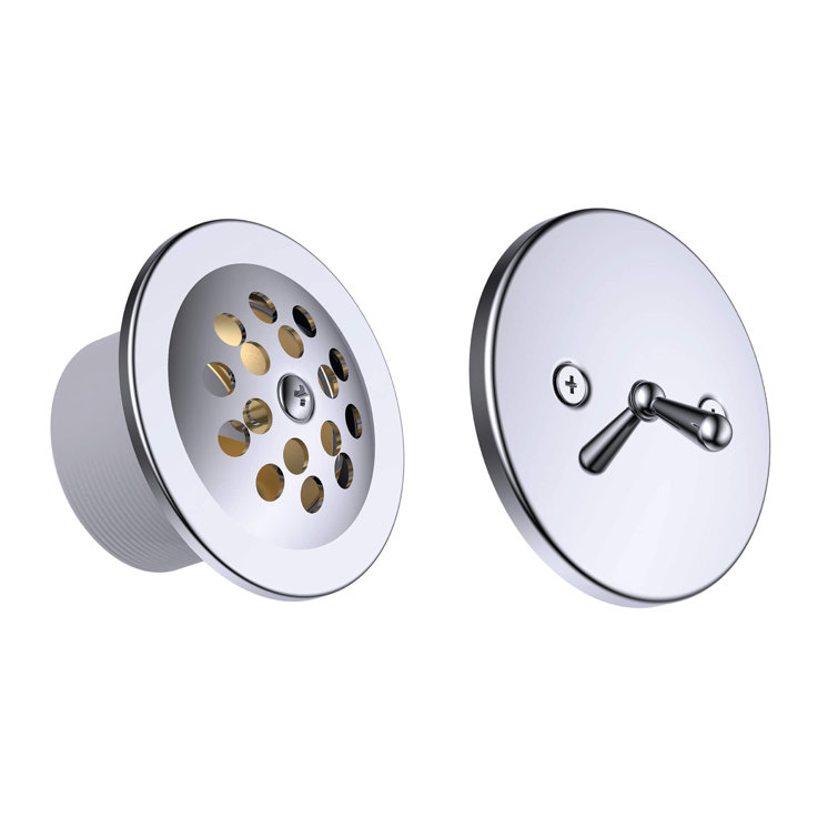 Trip Lever Leg Tub Drain with Overflow
