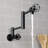 Kingston Brass Webb Two-Handle 1-Hole Wall Mount Pot Filler Faucet with Knurled Handle-88082922
