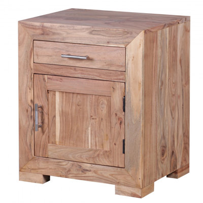 Medway 50cm W Solid Wood Bedside Table
