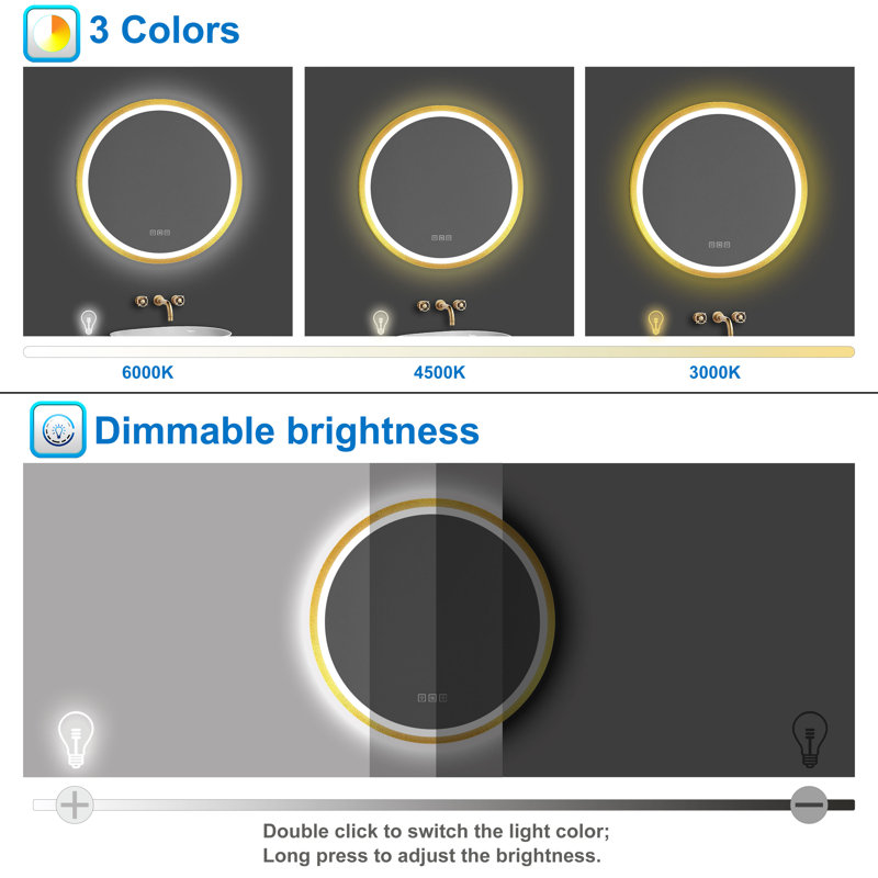 Aluminium Round Mirror