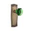 Prairie Plate with Waldorf Emerald Door Knob-1300750465