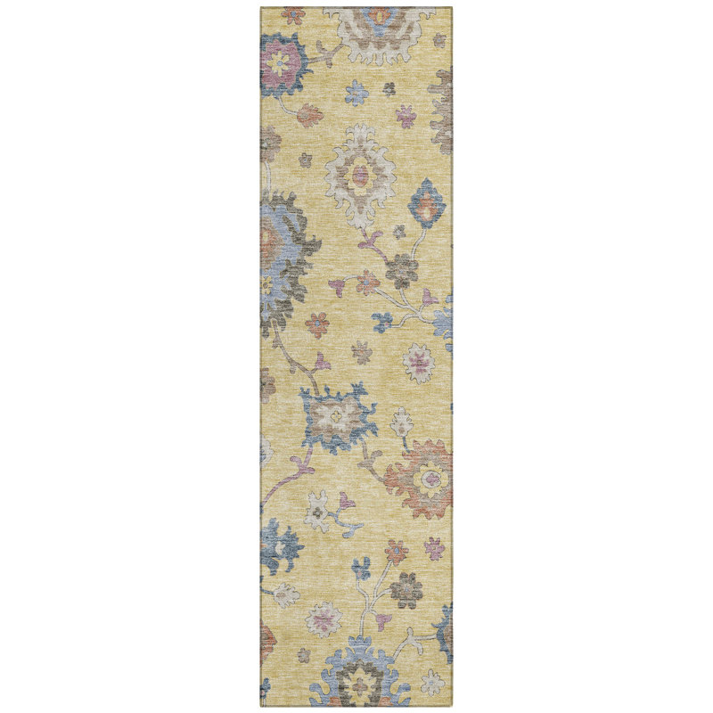 Machine Washable Indoor/Outdoor Segin ACN1218 Rug, Runner 2'3" x 7'6"