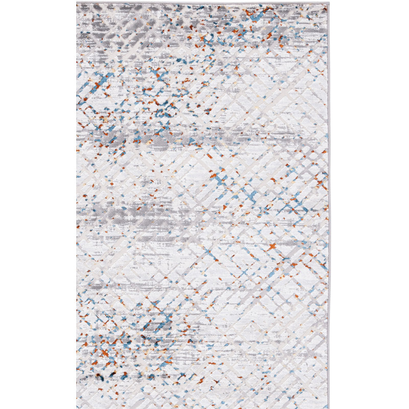 Tapis gris / gris clair Minyard 275, Carré 6 pi 7 po
