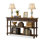 Walnut Solid Wood Rectangular Console Table