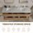 Melihcan 72 Inch Floating Wall-mounted Bahtroom Vanity With Double Sinks